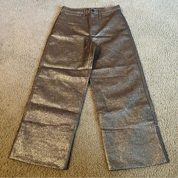 Madewell Slim Emmett Wide-Leg Crop Pants - Picture 3 of 5